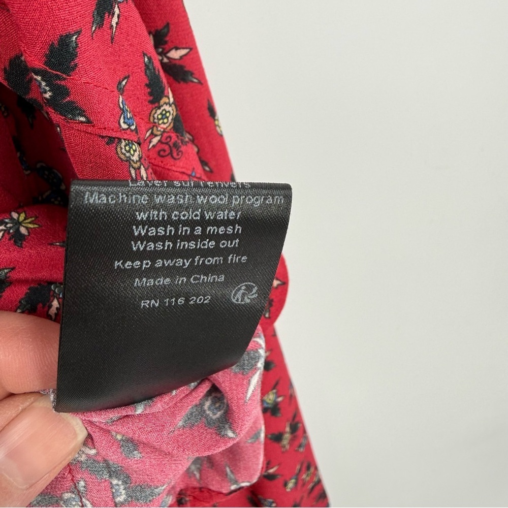 Zadig & Voltaire Tamis Liberty Floral-Print Button-Down Shirt Size M - Picture 7 of 12